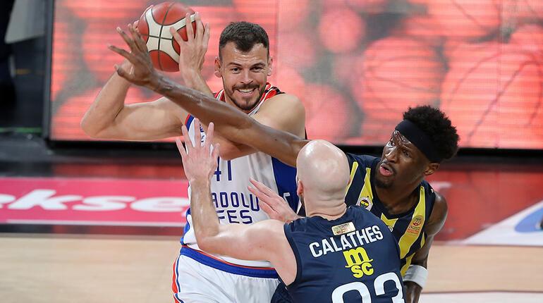 (ÖZET) Anadolu Efes - Fenerbahçe Beko maç sonucu: 96-91 | Derbi Efesin