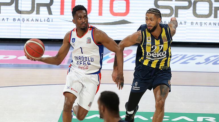 (ÖZET) Anadolu Efes - Fenerbahçe Beko maç sonucu: 96-91 | Derbi Efesin